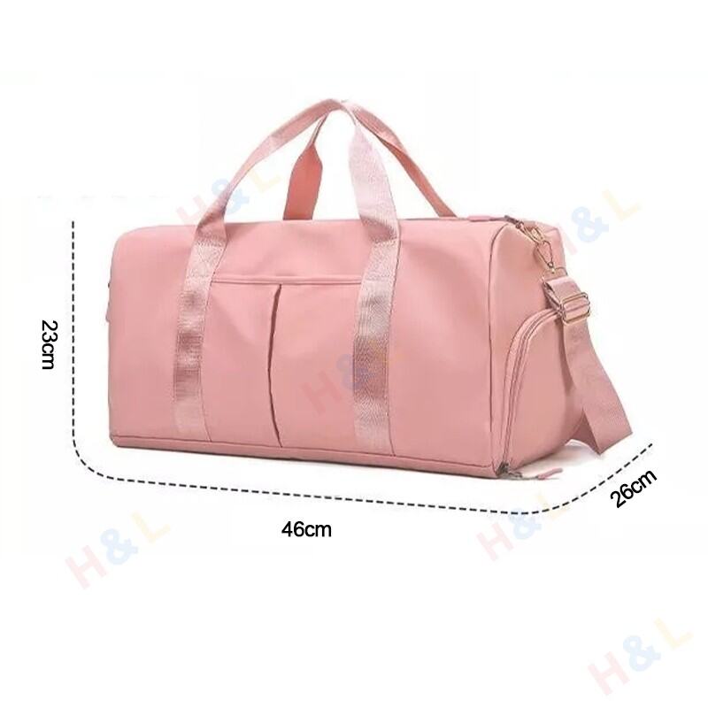?SG Seller?Large Fitness Sport Duffel Bag Waterproof Nylon Gym Sports Bag Training Travel Bag Shoes Dry Wet Luggage Bag Yoga Bag