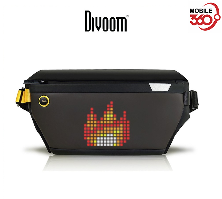 Divoom Pixoo Sling Bag with Pixel Art Display - Black