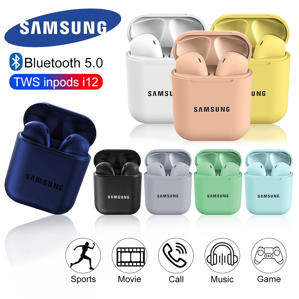 【Ships Within 24 Hours】Samsung Inpods I12 Tws Earphones wireless earbuds ear buds wireless Bluetooth 5.0 Wireless Sports Earphones
