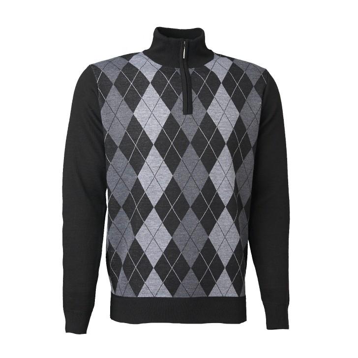 Universal Traveller Men Classic Henley Knitted Sweater - KS8041