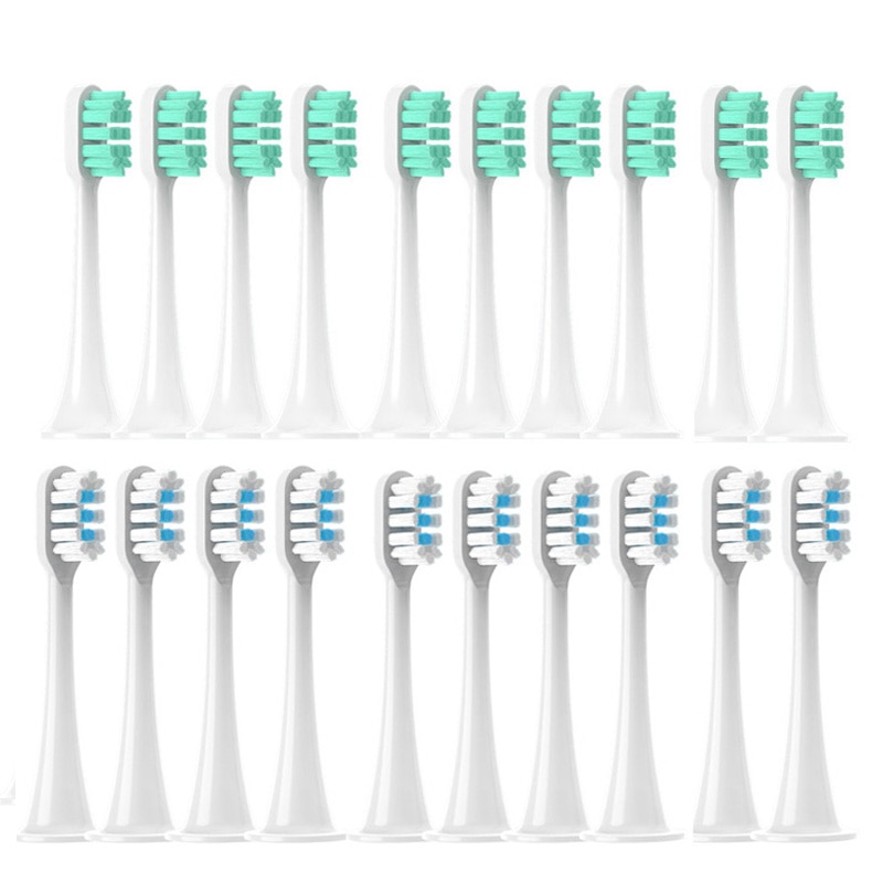 Replacement Brush Heads For xiaomi Mijia T300/T500/T700 Sonic Electric Toothbrush Soft Bristle Nozzles with Caps Sealed Package